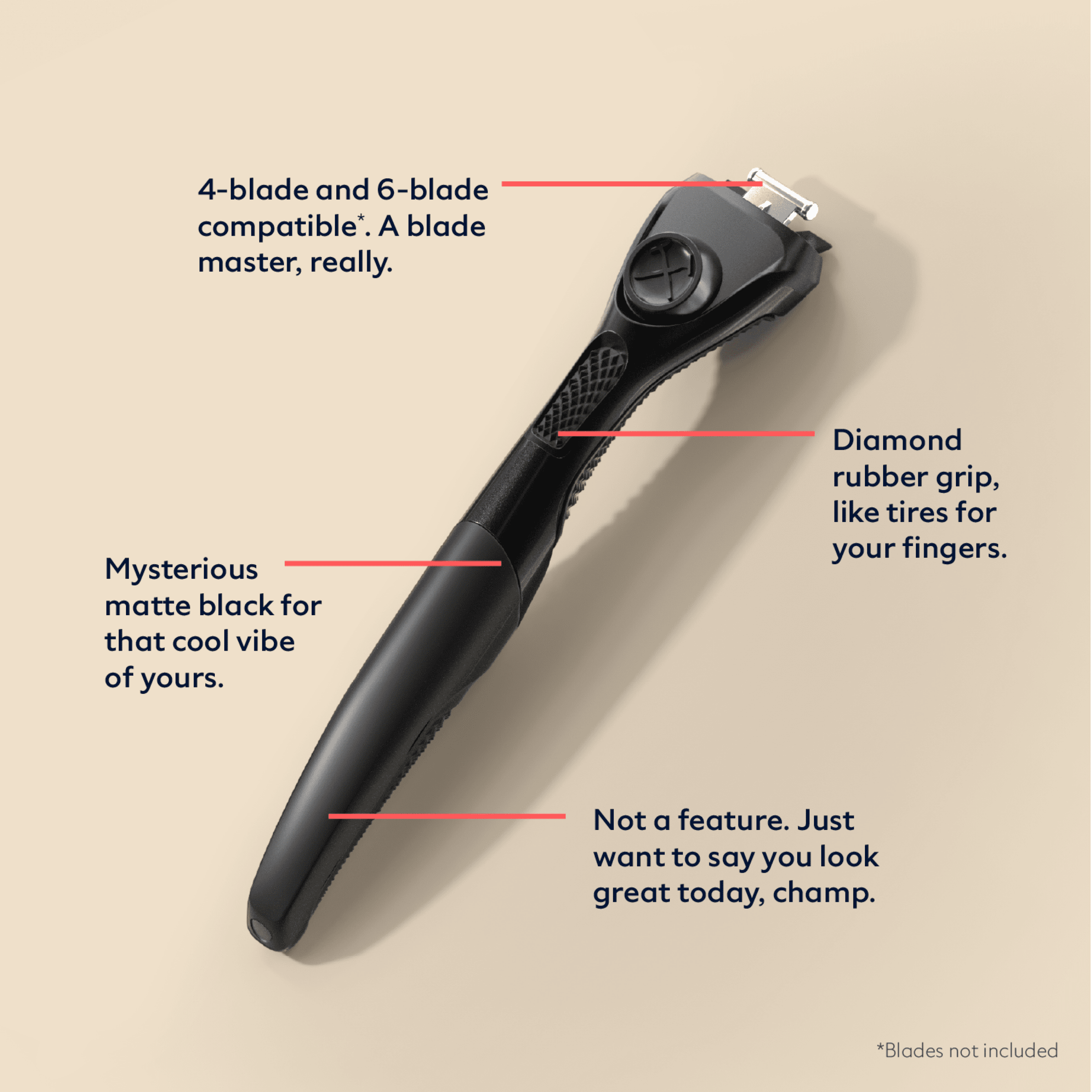 Club Series Smooth Grip Handle – Dollar Shave Club AU
